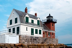 Rockland Breakwater Lighthouse in Maine